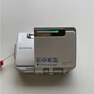 Olympus IR-500 Silver Digital Camera | 4 MP 360 Swivel Screen